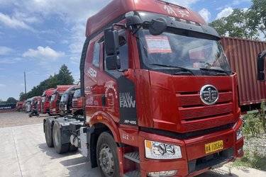 二手一汽解放 J6P重卡 领航版 460马力 6X4牵引车(国五) 双驱 锡柴二手牵引车 黄牌图片