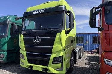 二手三一集团 江山·英雄版 585马力 6X4 AMT自动挡牵引车(国六) 双驱 昆山三一动力二手牵引车 黄牌图片