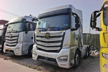 二手福田 欧曼EST 6系重卡 基本版 580马力 6X4 AMT自动挡牵引车(国六) 双驱 福田康明斯二手牵引车 黄牌图片