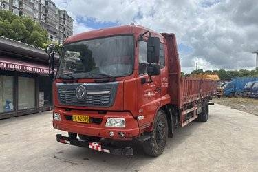 二手东风商用车 天锦VR 180马力 4X2 6.75米栏板载货车(国五) 单桥 东风股份二手载货车 黄牌图片