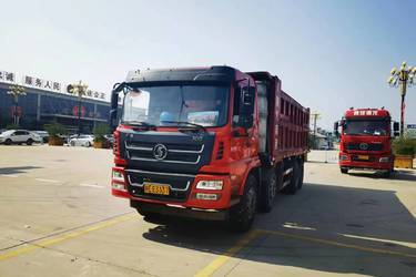 二手陕汽商用车 轩德X6 复合版 350马力 8X4 6.5米自卸车(国五) 前四后八 潍柴二手自卸车 黄牌