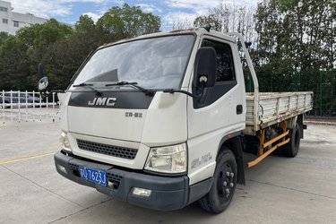 二手江铃 顺达宽体 普通版 116马力 4.1米单排栏板轻卡(气刹)(国五) 单桥 江铃二手载货车 蓝牌