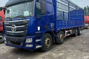 二手福田 欧曼GTL 6系重卡 360马力 8X4 9.45米仓栅式载货车(国五) 前四后八 康明斯二手载货车 黄牌