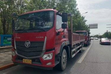 二手福田 欧马可S3系 绿通海鲜版 190马力 6.75米排半栏板载货车(国六) 单桥 福田康明斯二手载货车 黄牌图片