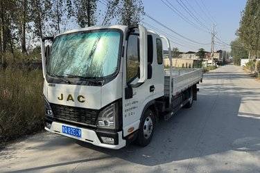 二手江淮 领跑L3 2.0L 127马力 CNG 3.47米排半栏板轻卡(国六) 单桥 东安二手载货车 蓝牌