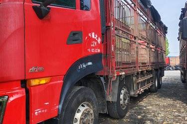 二手东风商用车 天龙KL重卡 465马力 8X4 9.4米仓栅式载货车(国五) 前四后八 雷诺二手载货车 黄牌