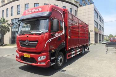 二手东风商用车 天锦KR PLUS 330马力 4X2 6.8米仓栅式载货车(国六) 单桥 东风康明斯二手载货车 黄牌