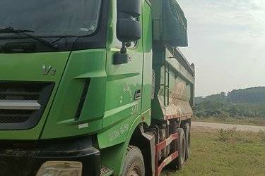 二手北奔 V3重卡 375马力 6X4 5.6米自卸车(国四) 后八轮 潍柴二手自卸车 黄牌