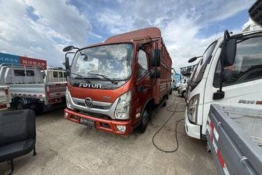 二手福田 奥铃CTS 131马力 4.18米单排仓栅式轻卡(国五) 单桥 福田康明斯二手载货车 蓝牌