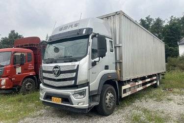 二手福田 欧曼行星 240马力 4X2 9.8米厢式载货车(国六) 单桥 福田康明斯二手载货车 黄牌图片