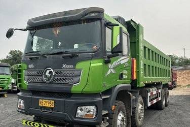 二手陕汽重卡 德龙X3000 超强版 460马力 8X4 8米自卸车(国六) 前四后八 潍柴二手自卸车 黄牌