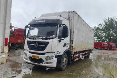 二手东风商用车 天锦KR 星辰版 225马力 4X2 9.8米厢式载货车(国六) 单桥 东风股份二手载货车 黄牌图片