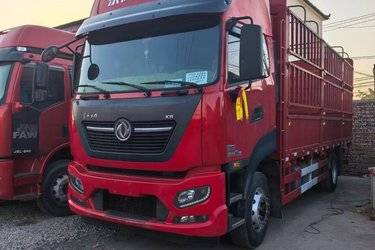 二手东风商用车 天锦KR 精英版 300马力 6X2 6.8米排半仓栅式载货车(国六) 前四后四 康明斯二手载货车 黄牌