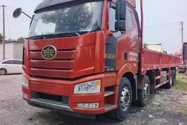 二手一汽解放 J6P重卡 领航版 460马力 8X4 9.4米栏板载货车(国六) 前四后八 锡柴二手载货车 黄牌图片