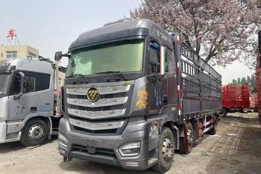 二手福田 欧曼EST 360马力 6X2 9.56米AMT自动挡仓栅式载货车(国六) 前四后四 福田康明斯二手载货车 黄牌图片