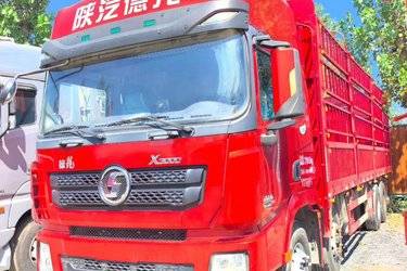 二手陕汽重卡 德龙X3000 轻快版 430马力 8X2 9.5米仓栅式载货车(国五) 前四后六 潍柴二手载货车 黄牌