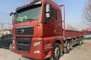 二手中国重汽 汕德卡SITRAK C7H重卡 440马力 8X4 9.6米栏板载货车(国五) 前四后八 曼二手载货车 黄牌