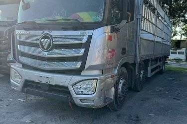 二手福田 欧曼EST 6系重卡 320马力 8X4 9.45米仓栅式载货车(3.7速比)(国五) 前四后八 康明斯二手载货车 黄牌