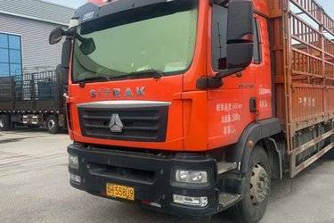二手中国重汽 汕德卡SITRAK G5重卡 270马力 4X2 6.75米仓栅式载货车(国六) 单桥 曼二手载货车 黄牌图片