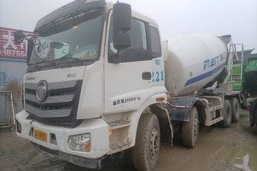 二手福田 欧曼新ETX 340马力 8X4 7.9方混凝土搅拌车(润宇达牌)(国五) 前四后八 福田康明斯二手搅拌车图片