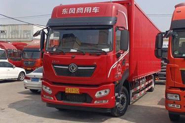 二手东风商用车 天锦KR 舒适版 260马力 4X2 9.8米厢式载货车(国六)(东风)(高顶双卧)(国六) 单桥 东风二手载货车 黄牌
