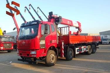 二手随车吊 一汽解放 解放J6L 350 8.4 8X4图片