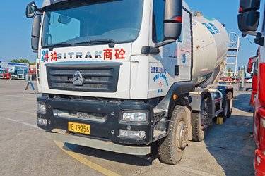 二手中国重汽 SITRAK C5H 340马力 8X4 7.5方混凝土搅拌车(国五) 前四后八 潍柴二手搅拌车