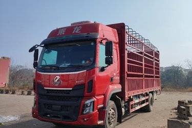 二手东风柳汽 乘龙H5中卡 260马力 4X2 6.6米仓栅式载货车(国六) 单桥 玉柴二手载货车 黄牌