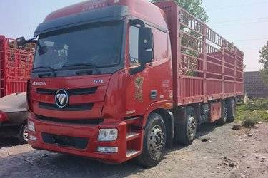 二手福田 欧曼GTL 6系重卡 360马力 8X4 9.45米仓栅式载货车(国五) 前四后八 康明斯二手载货车 黄牌图片