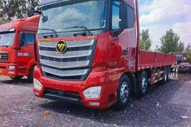 二手福田 欧曼EST 西南版 490马力 8X4 9.53米栏板载货车(国六) 前四后八 康明斯二手载货车 黄牌