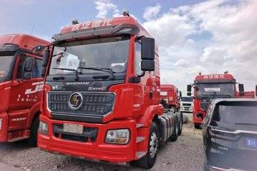 二手陕汽重卡 德龙X5000 530马力 6X4 AMT自动挡牵引车(国六) 双驱 东风康明斯二手牵引车 黄牌图片