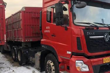 二手东风商用车 天龙VL重卡 2019款 450马力 6X4牵引车(485后桥)(国五) 双驱 雷诺二手牵引车 黄牌图片