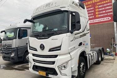 二手陕汽重卡 德龙X6000 610马力 6X4 AMT自动挡牵引车(国六) 双驱 潍柴二手牵引车 黄牌图片