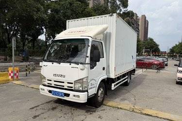 二手庆铃 五十铃100P 98马力 4.25米单排厢式轻卡(国五) 单桥 庆铃五十铃二手载货车 蓝牌图片
