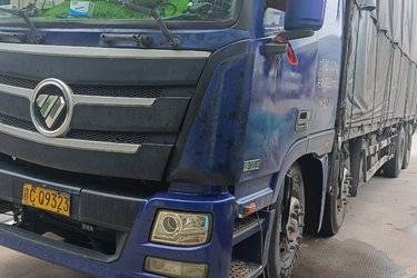 二手福田 欧曼GTL 6系重卡 400马力 8X4 9.45米仓栅式载货车(440后桥)(国五) 前四后八 北汽福田二手载货车 黄牌图片