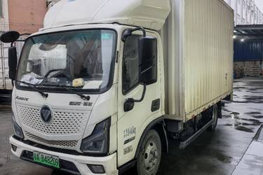 二手福田 欧马可智蓝 4.5T 4.14米单排纯电动厢式运输车  二手电动卡车电动载货车图片