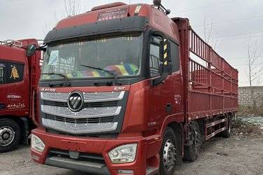 二手福田 欧曼EST 6系重卡 280马力 6X2 9.45米仓栅式载货车(459后桥)(国五) 前四后四 福田康明斯二手载货车 黄牌