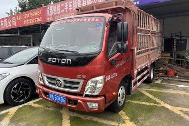 二手福田 奥铃TX 110马力 3.655米单排仓栅式轻卡(液刹)(国四) 单桥 福田环保动力二手载货车 蓝牌图片