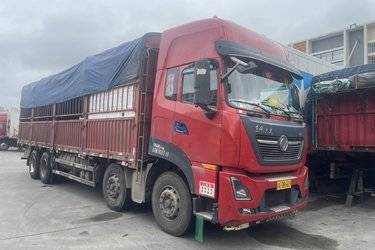 二手东风商用车 天龙KL 465马力 8X4 雏禽运输车(百勤牌)(国五) 前四后八 安徽康明斯二手载货车 黄牌图片
