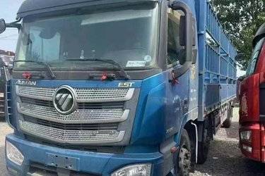 二手福田 欧曼EST 6系重卡 280马力 6X2 9.45米仓栅式载货车(459后桥)(国五) 前四后四 康明斯二手载货车 黄牌