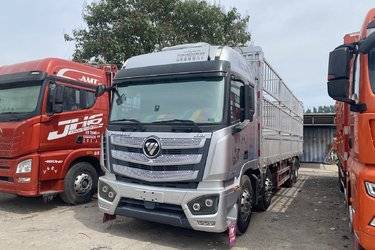 二手福田 欧曼EST 490马力 8X4 9.56米AMT自动挡仓栅式载货车(国六) 前四后八 福田康明斯二手载货车 黄牌