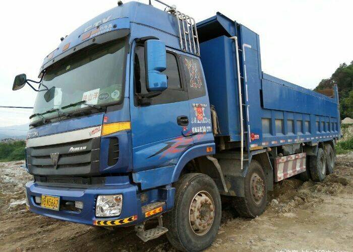 重庆二手自卸车欧曼四桥自卸_重庆二手自卸车