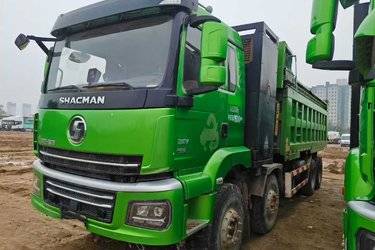 二手陕汽重卡 德龙M3000S 8X4 6.5米纯电动自卸车  二手电动卡车电动自卸车