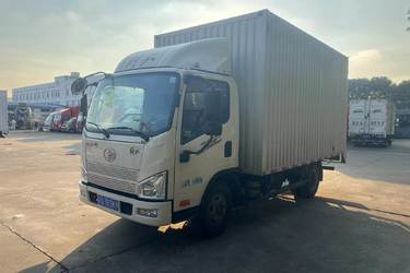 二手解放 J6F 130马力 3.78米排半厢式轻卡(国五) 单桥 锡柴二手载货车 蓝牌图片