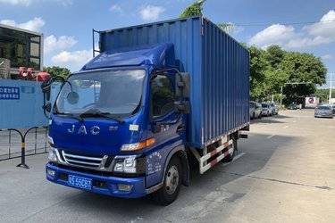 二手江淮 骏铃V5 115马力 4.15米单排厢式轻卡(国五) 单桥 庆铃五十铃二手载货车 蓝牌