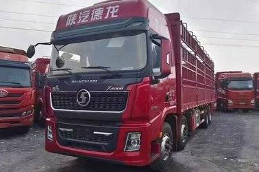 二手陕汽重卡 德龙X5000 460马力 8X4 9.5米仓栅式载货车(国六) 前四后八 潍柴二手载货车 黄牌图片