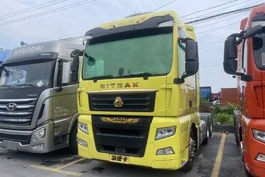 二手中国重汽 汕德卡SITRAK C7H重卡 540马力 6X4 AMT自动挡牵引车(超高顶)(国六) 双驱 曼二手牵引车 黄牌图片