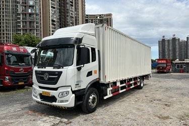 二手东风商用车 天锦KR 260马力 4X2 9.8米厢式载货车(带液缓)(国六) 单桥 东风康明斯二手载货车 黄牌
