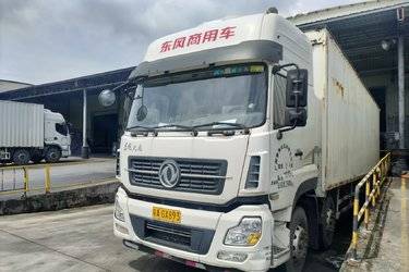 二手东风商用车 天龙重卡 245马力 6X2 9.6米翼开启厢式载货车(国五) 前四后四 东风康明斯二手载货车 黄牌