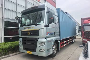 二手中国重汽 汕德卡SITRAK G7重卡 350马力 6X2 9.52米厢式货车(国六) 前四后四 曼二手载货车 黄牌图片